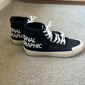 Vans National Geographic Black High-Top popular SK8-HI